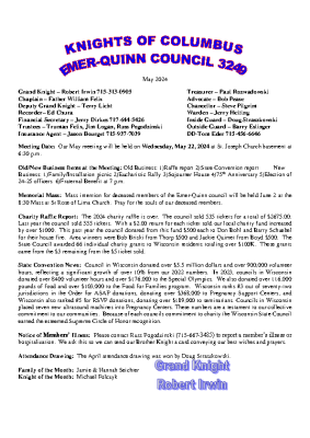 Newsletter May 2024