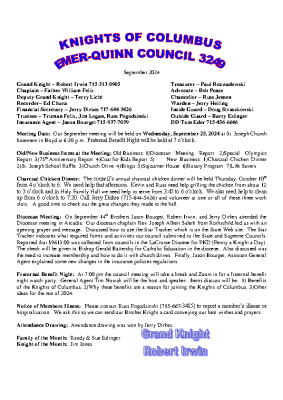 Newsletter September 2024
