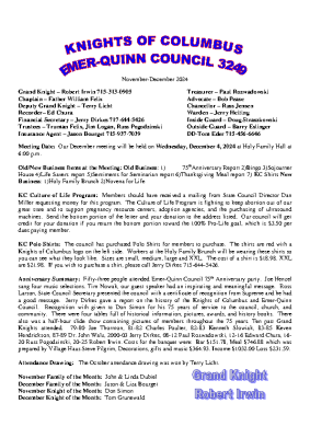 Newsletter December 2024