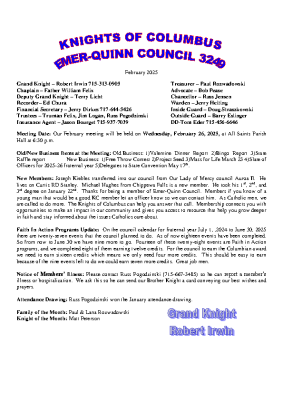 Newsletter February 2025