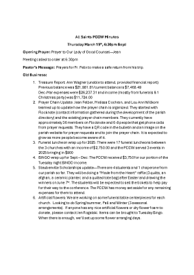 PCCW Minutes 3-19-26