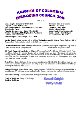Newsletter June 2026