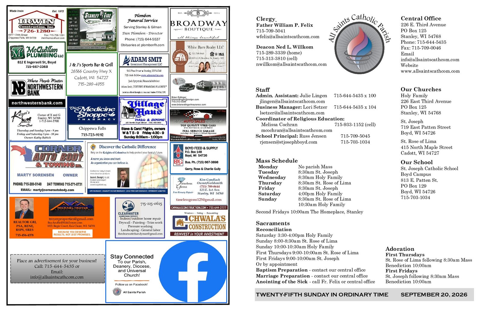 2026 Bulletin September 20