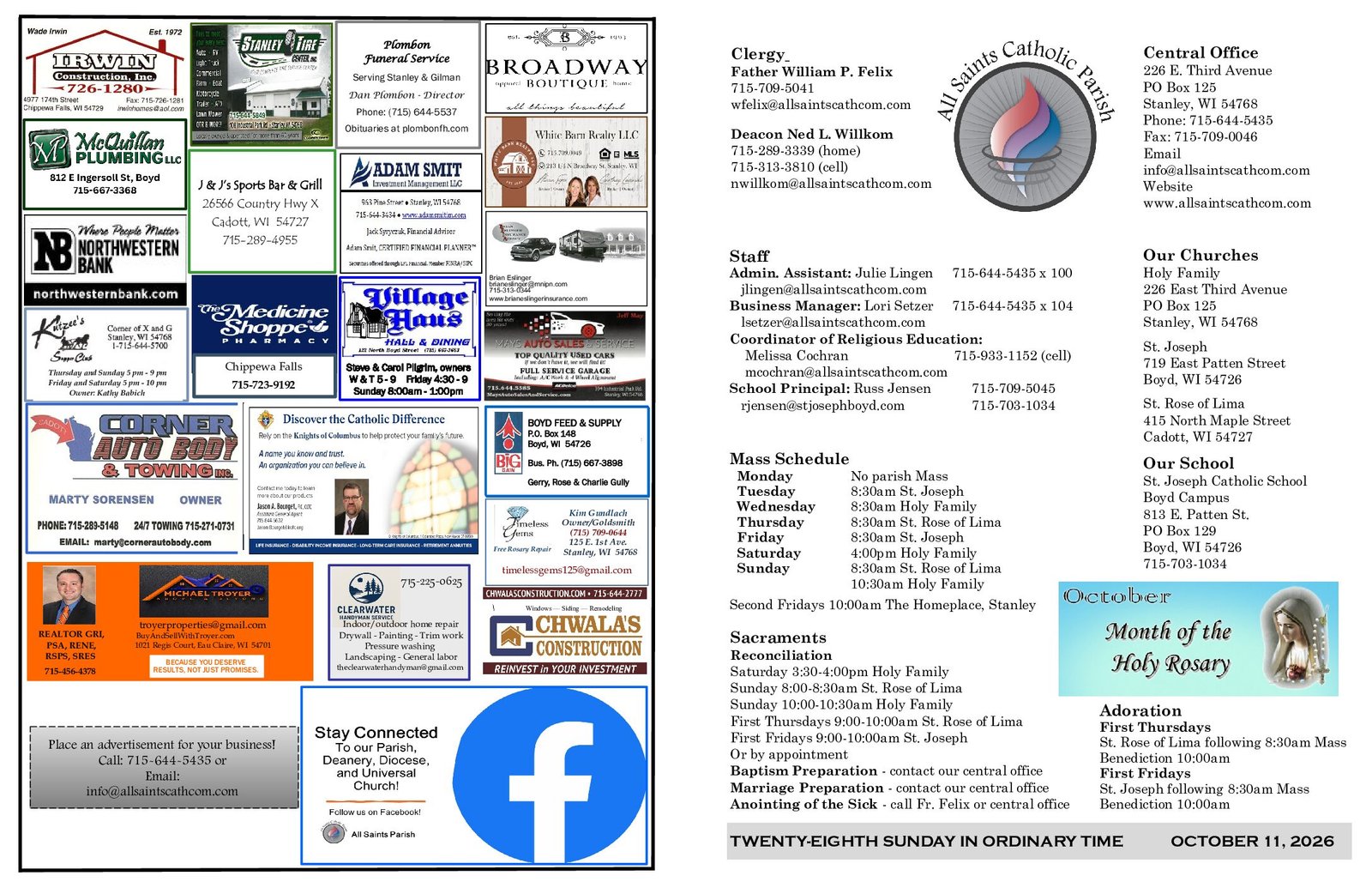 2026 Bulletin October 11