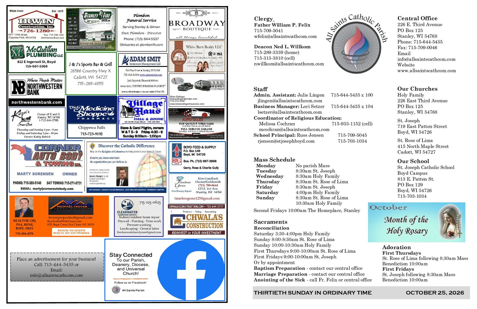 2026 Bulletin October 25
