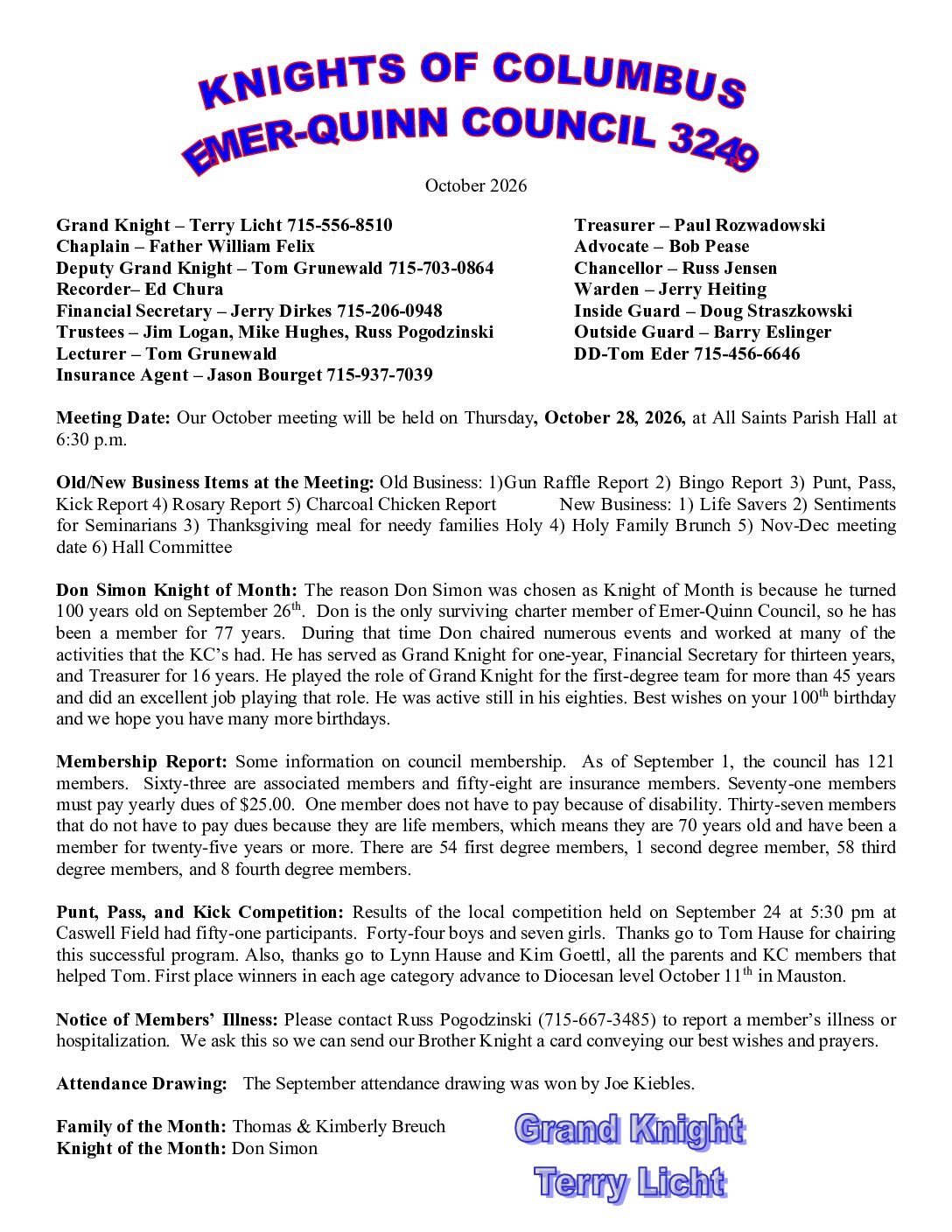 Newsletter October 2026